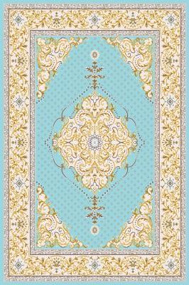 Flosh-Golden Yarn Carpet H4369A_CP333_BLUE