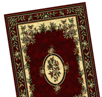 Bcf Round Pattern Brown Carpet