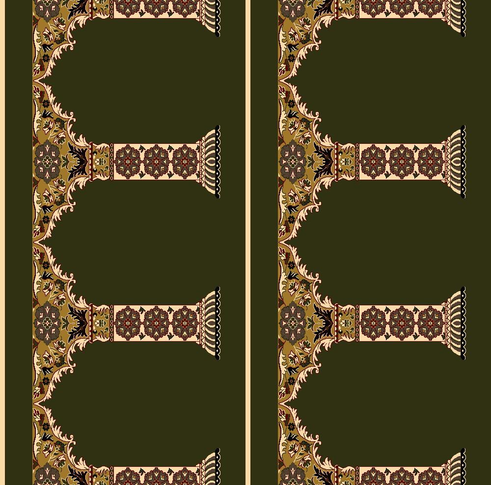 Mosque Carpet & Prayer Rug A050_M0975A_HM211_250X25M GREEN