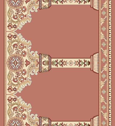 Mosque Carpet & Prayer Rug M0961C_HML55_ROSE