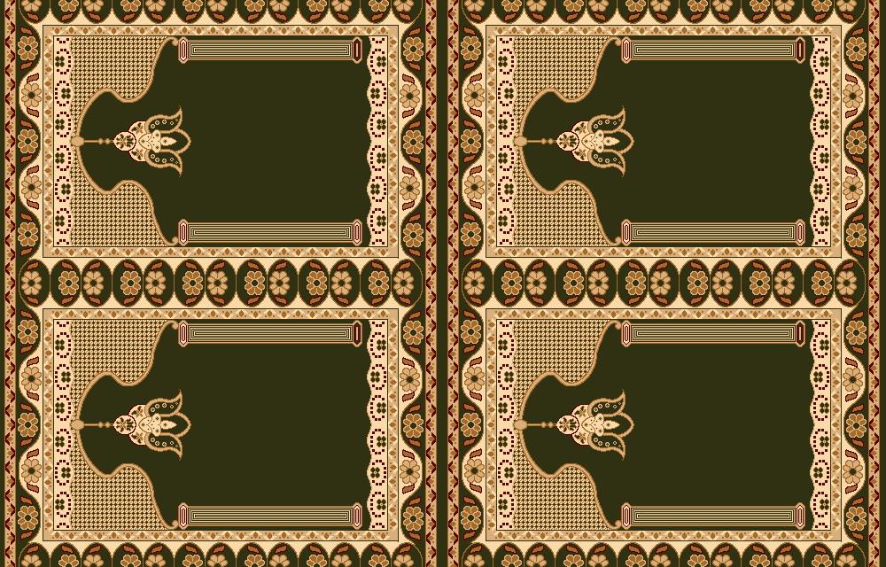 Mosque Carpet & Prayer Rug M915A_green