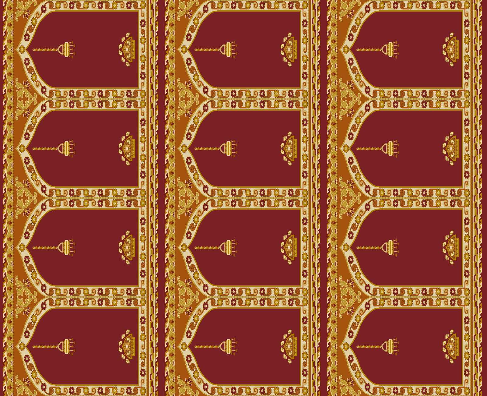Mosque Carpet & Prayer Rug M937 RED