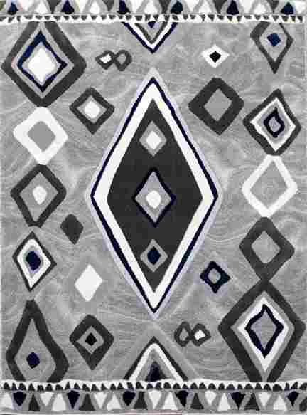 Mabel Triangle Square Patterned Carpet