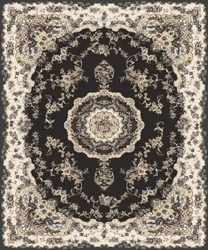 Chenille Rug Carpet C0112A_PLG33_D.GREY