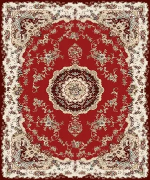 Chenille Rug Carpet C0112A_PLR11_RED