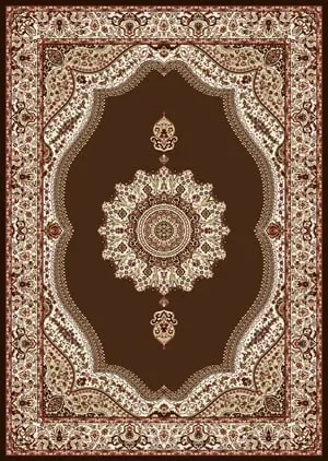 Chenille Rug Carpet C0113A_PLK66_BROWN