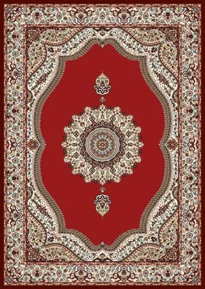 Chenille Rug Carpet C0113A_PLR11_REDS